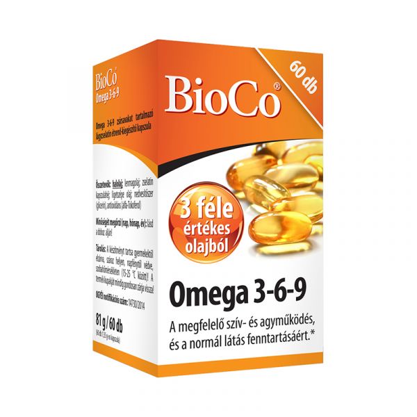 BioCo Omega-3-6-9 lágyzselatin kapszula