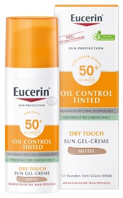 Eucerin Sun Oil Control napozó krém-gél FF50+ medium