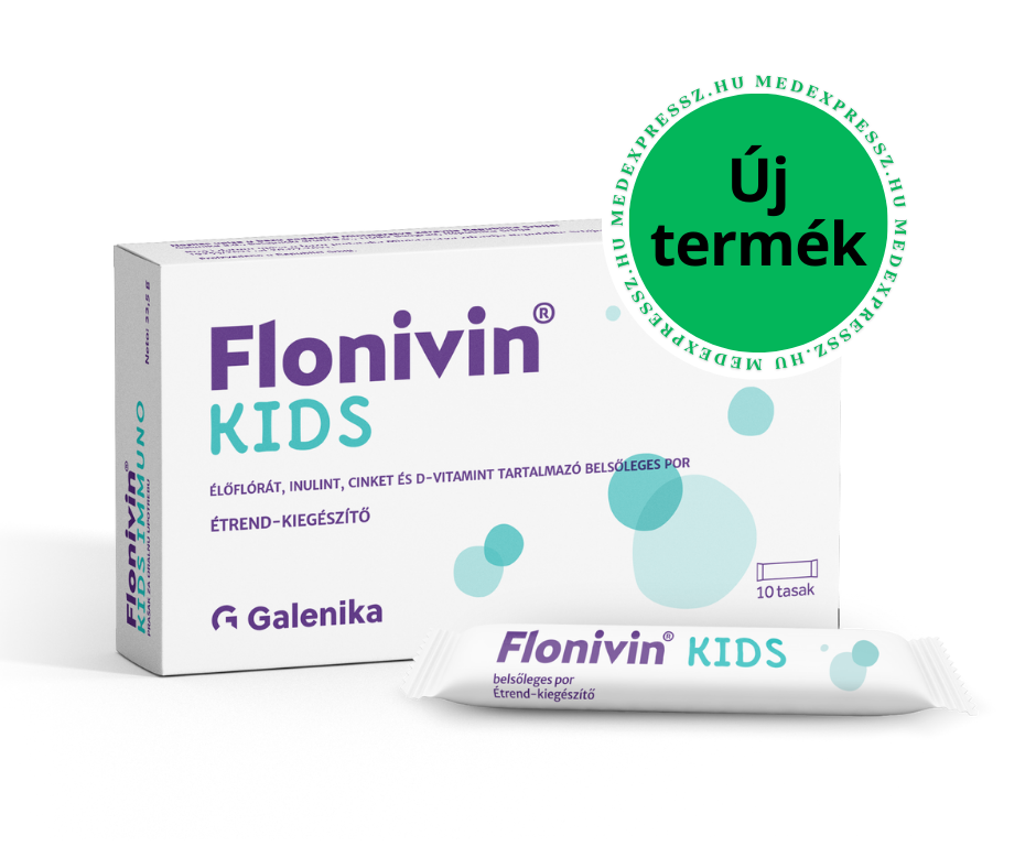 Flonivin KIDS élőflórát, inulint, cinket és D vitamint tartalmazó belsőleges por 