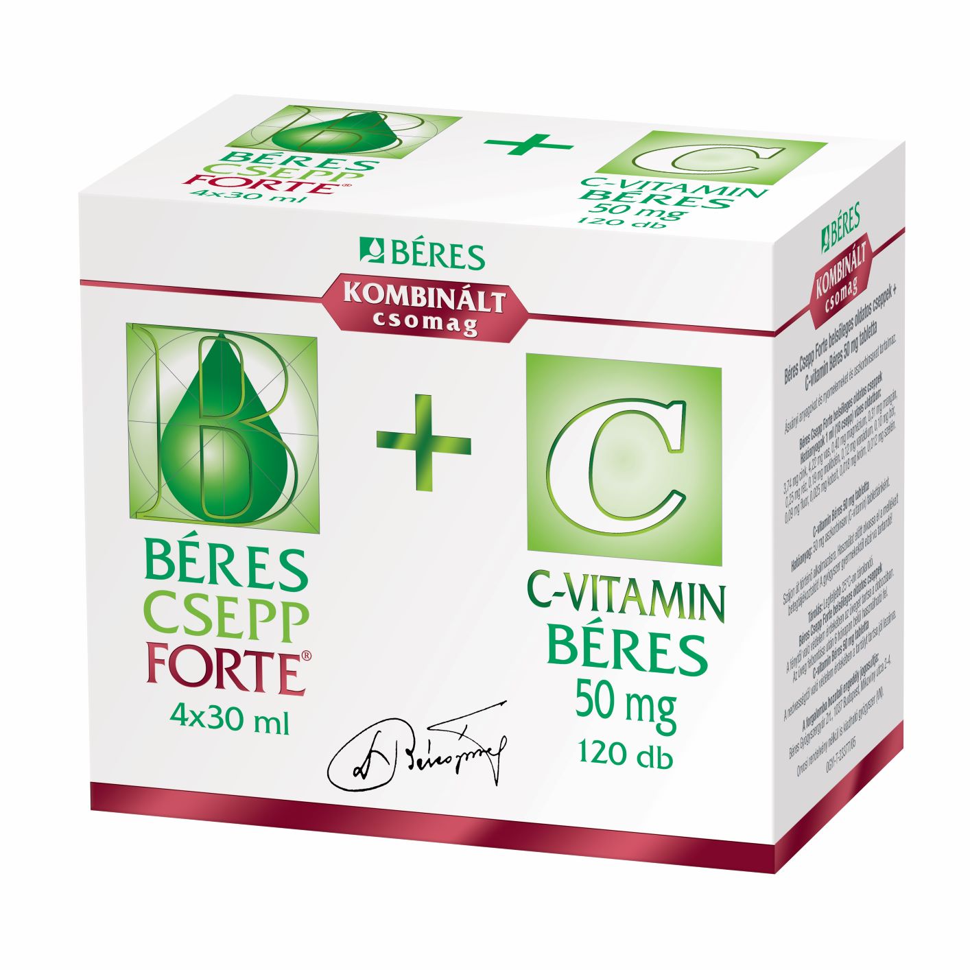 Béres Csepp Forte + C-vitamin Béres 50mg tabletta