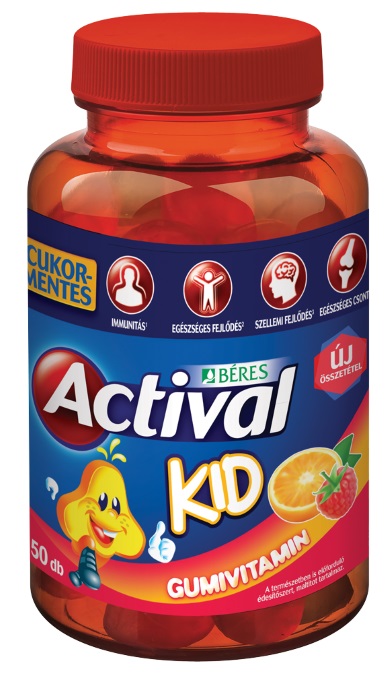 Actival Kid cukormentes gumivitamin