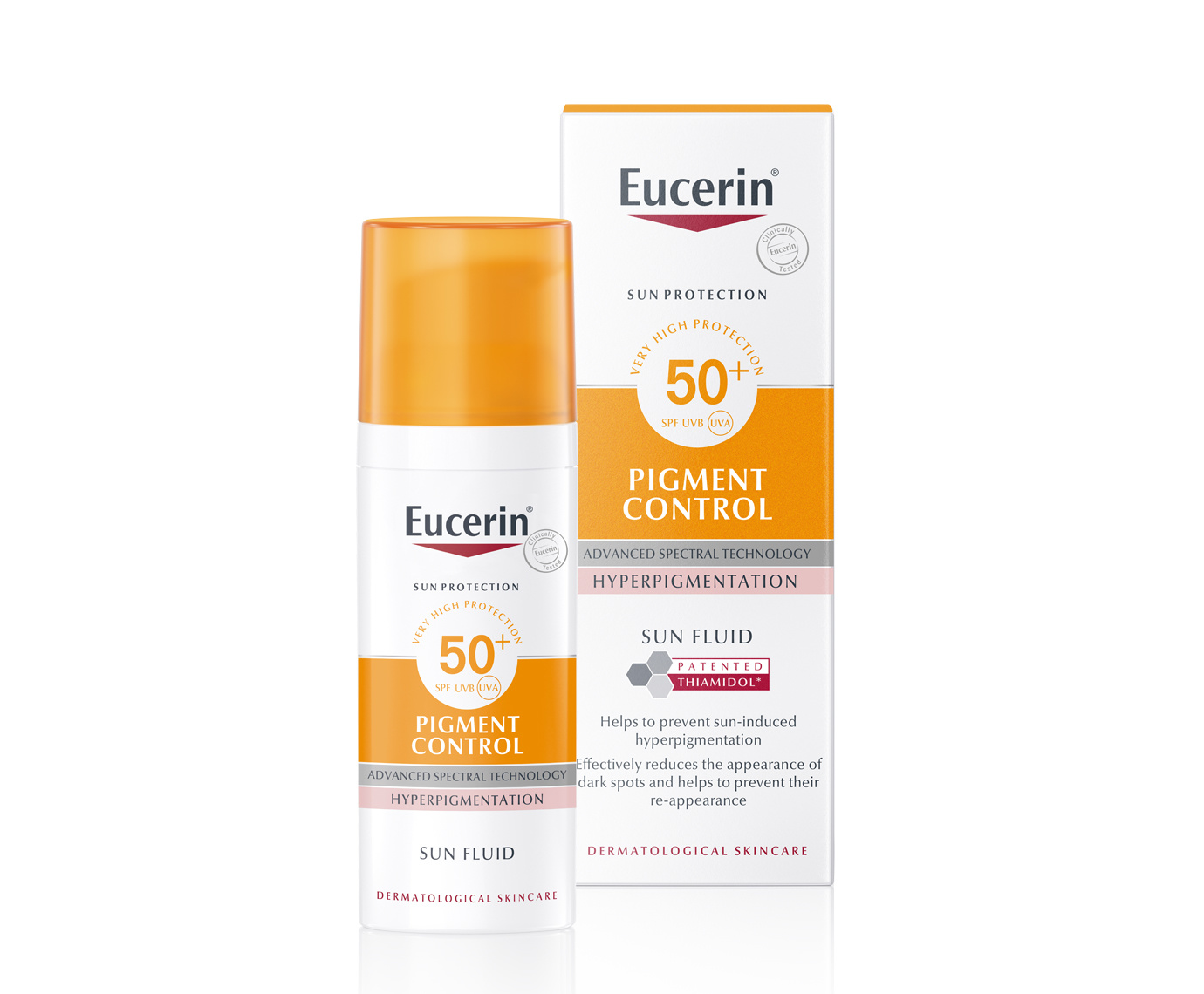 Eucerin Sun Pigment Control napozó fluid arcra FF50+