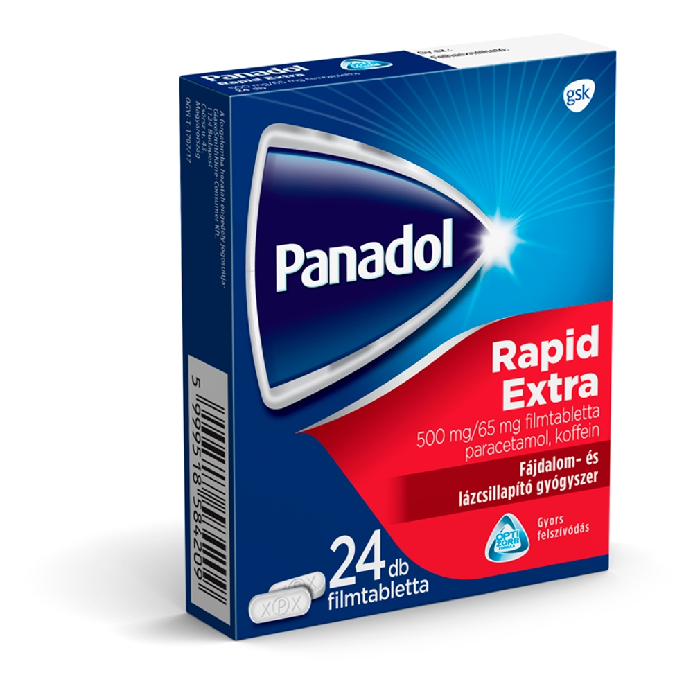 Panadol Rapid Extra 500mg/65 mg filmtabletta 