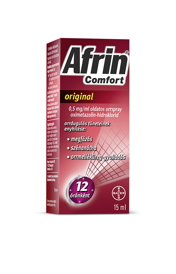 Afrin Comfort original 0,5mg/ml oldatos orrspray