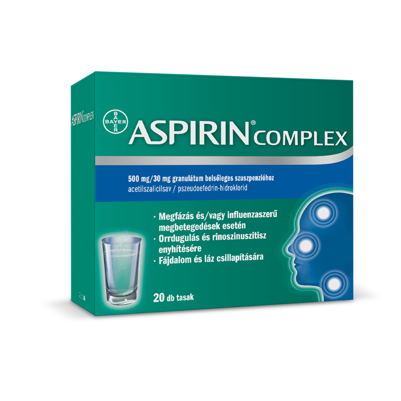 Aspirin Complex 500 mg/30 mg granulátum belsőleges szuszpenzióhoz 