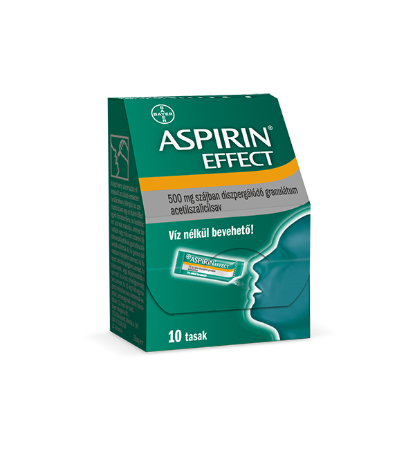 Aspirin Effect 500 mg szájban diszpergálódó granulátum 