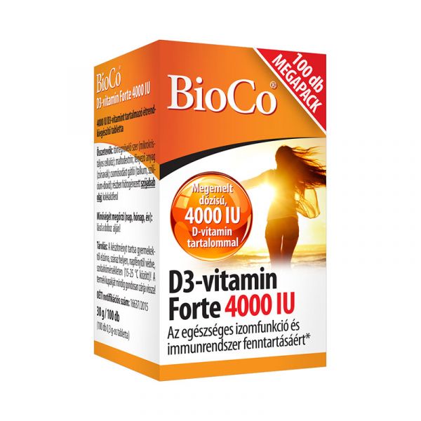 BioCo D3-vitamin 4000 IU forte tabletta