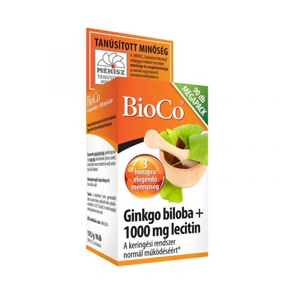 BioCo Ginkgo Biloba + 1000 mg Lecitin kapszula