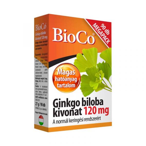 BioCo Ginkgo Biloba kivonat 120 mg tabletta