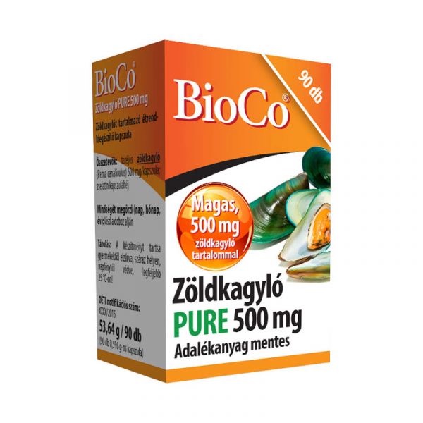 BioCo Zöldkagyló PURE 500 mg kapszula