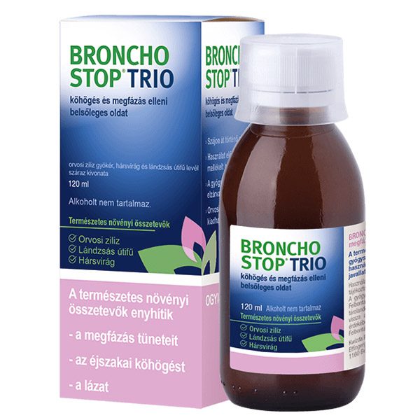 Bronchostop Trio köhögés/megfázás elleni belsőleges oldat