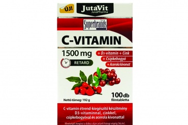 JutaVit C-vitamin 1500 mg + D3 + cink retard filmtabletta