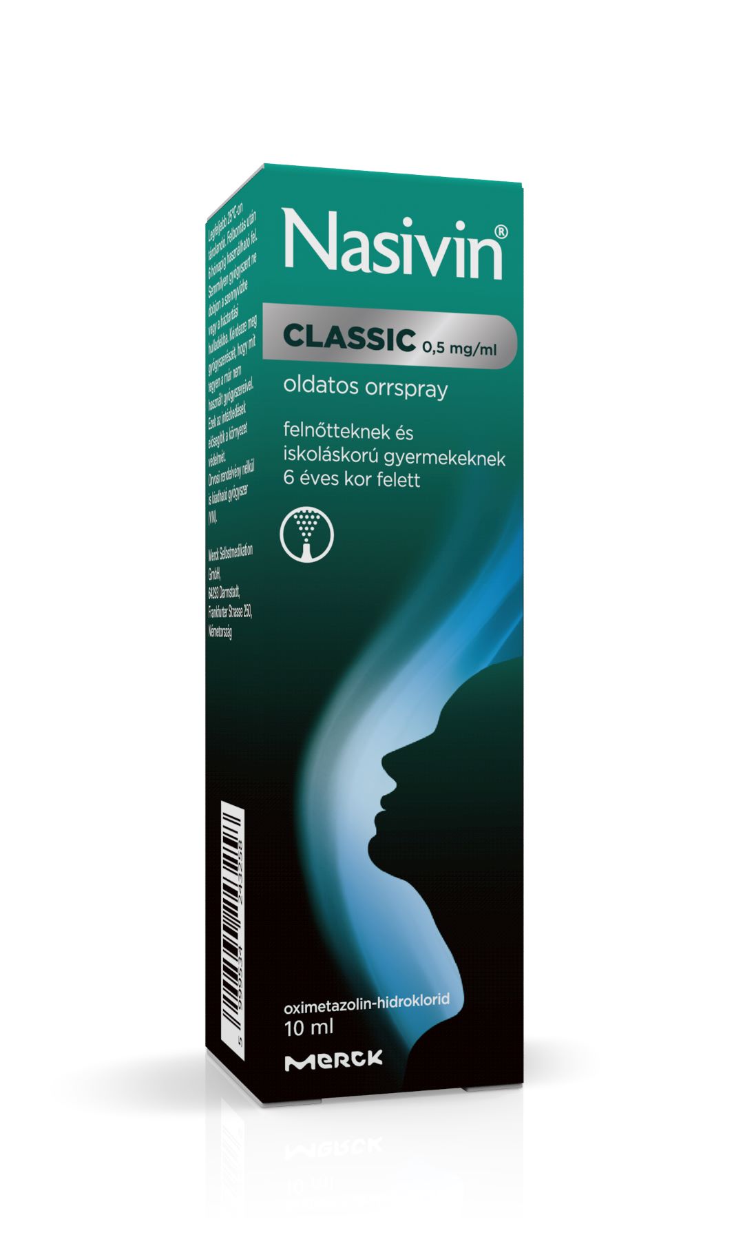 Nasivin Classic 0,5 mg/ml oldatos orrspray