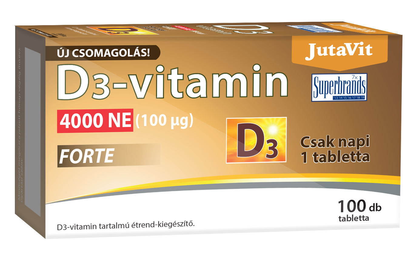 JutaVit D3-vitamin 4000 NE tabletta