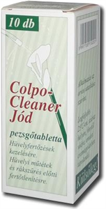 Colpo-Cleaner jód pezsgőtabletta hüvelyöblítéshez