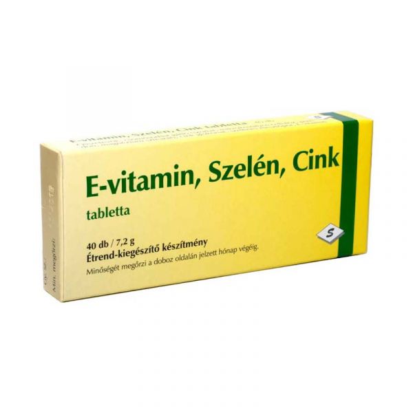 E-vitamin Szelén Cink tabletta