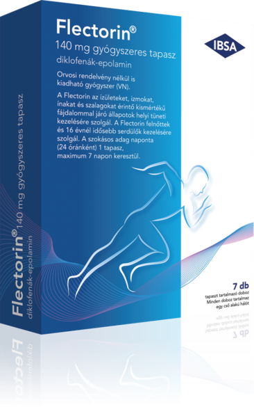 Flectorin 140 mg gyógyszeres tapasz