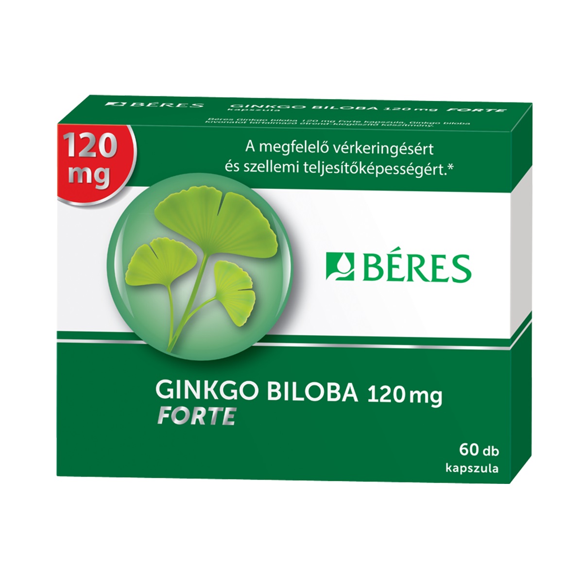 Béres GINKGO BILOBA 120 mg FORTE kapszula