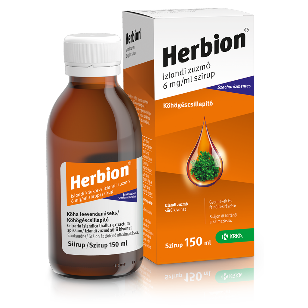 Herbion izlandi zuzmó 6mg/ml szirup
