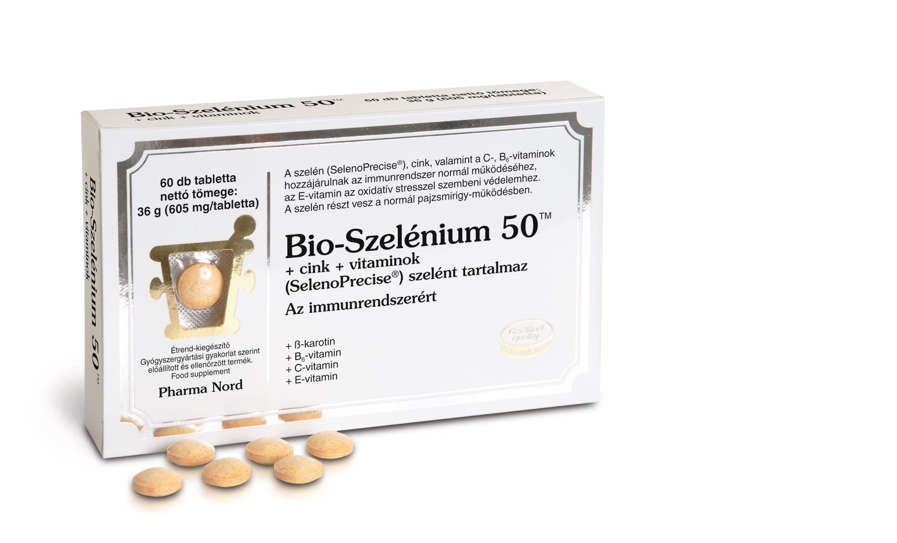Bio - Szelénium 50 + Cink + vitaminok tabletta Pharma Nord