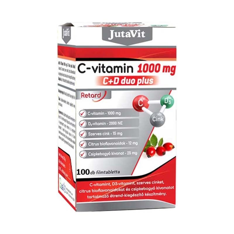 JutaVit C-vitamin 1000 mg C+D duo plus tabletta