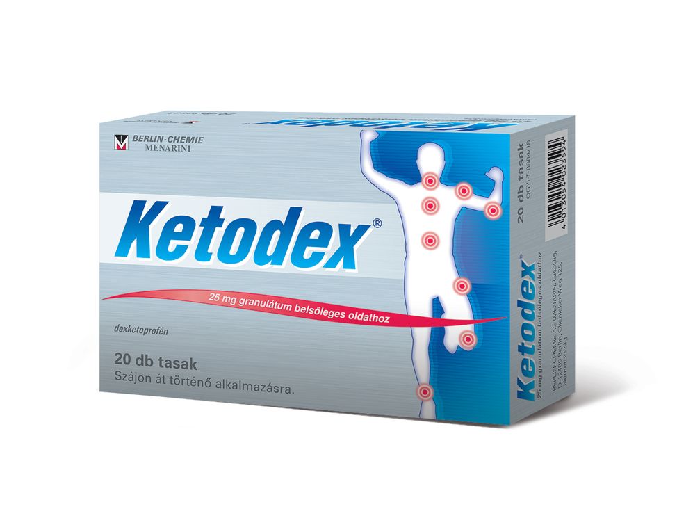 Ketodex 25 mg granulátum belsőleges oldathoz