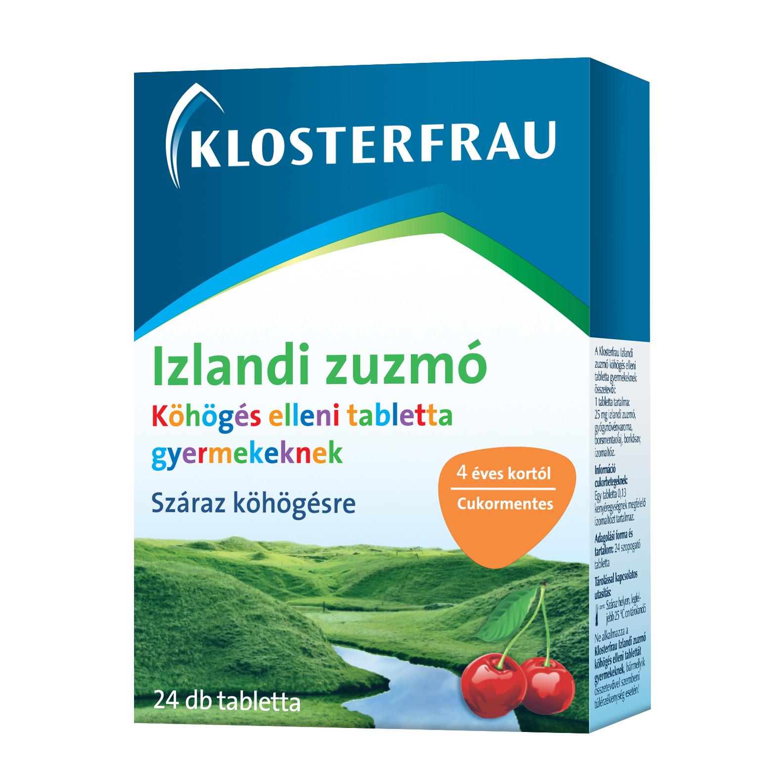 Klosterfrau izlandi zuzmó köhögés elleni tabletta gyermekeknek
