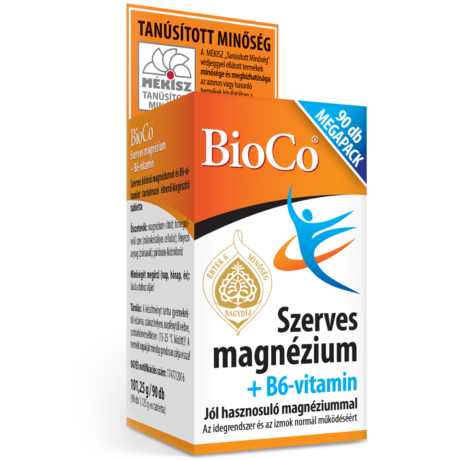 BioCo Szerves Magnézium + B6-vitamin tabletta