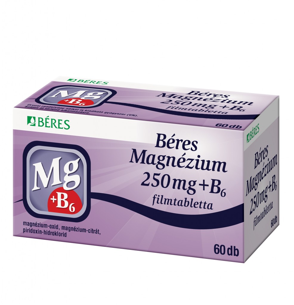 Béres Magnézium 250mg + B6 flmtabletta