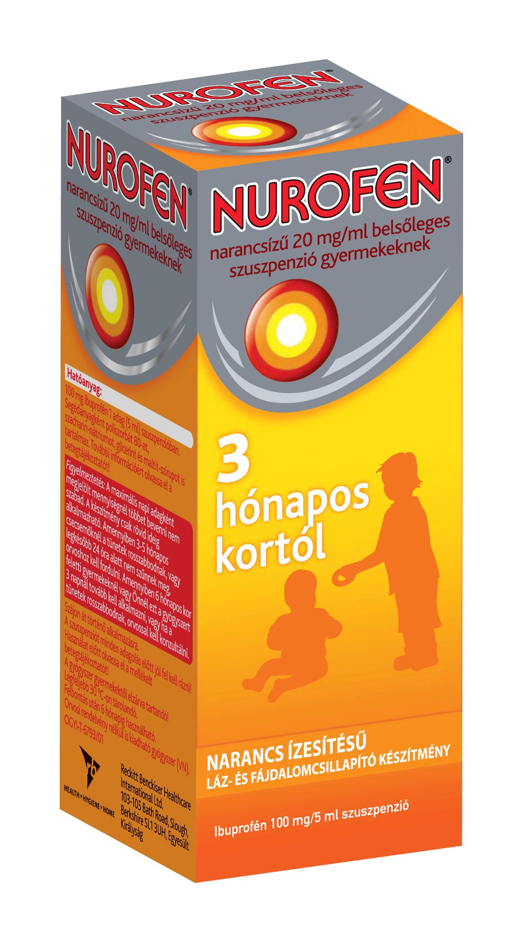 Nurofen narancsízű 20 mg/ml belsőleges szuszpenzió gyermekeknek