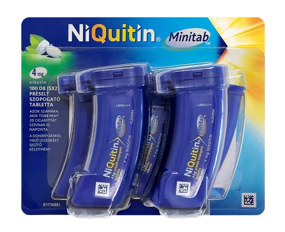 NiQuitin Minitab 4 mg préselt szopogató tabletta