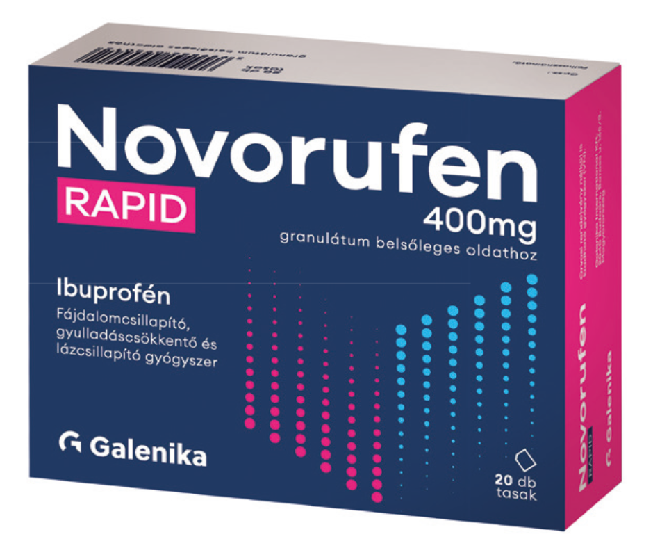 Novorufen Rapid 400 mg granulátum belsőleges oldathoz