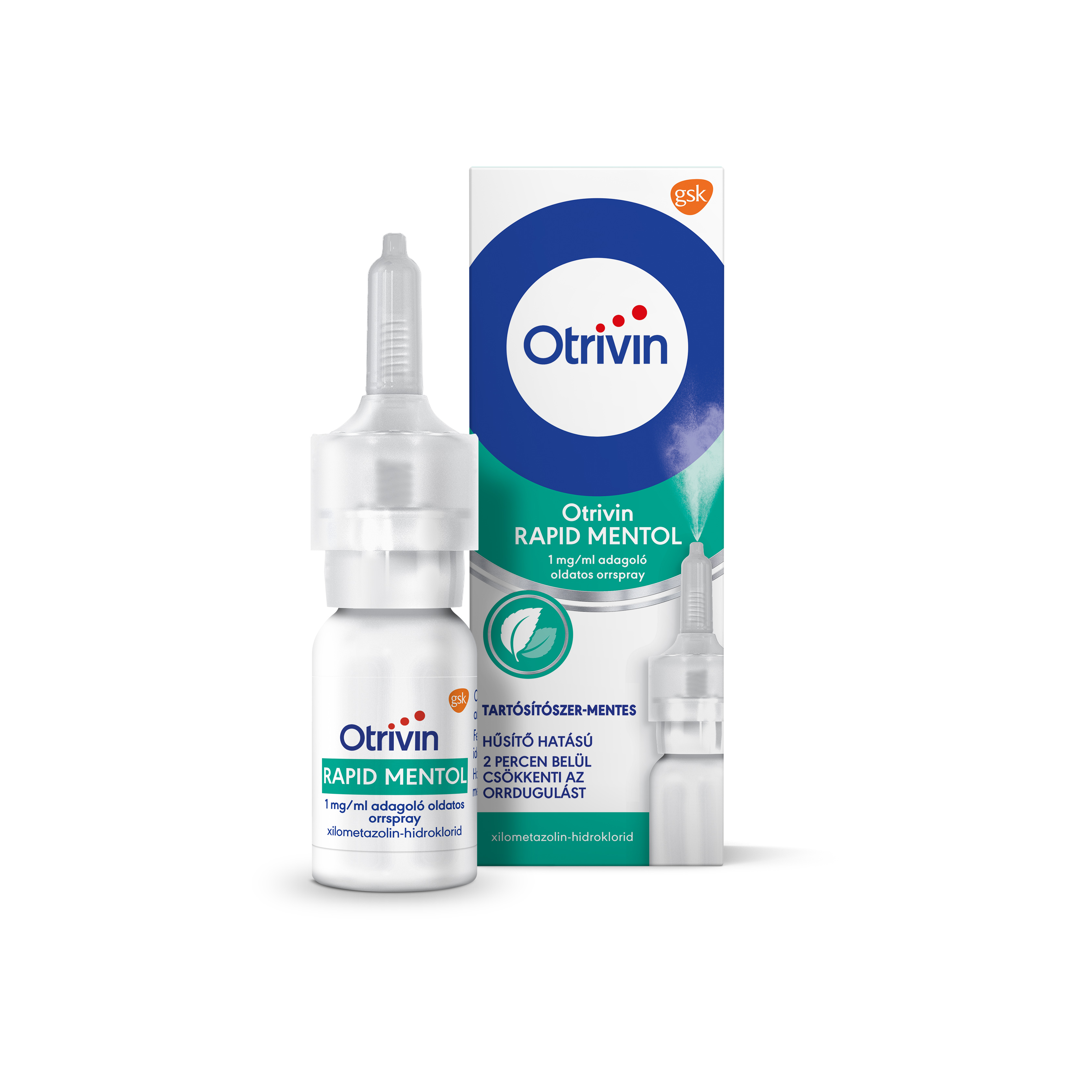 Otrivin Rapid Menthol 1m/ml adagoló oldatos orrspray 