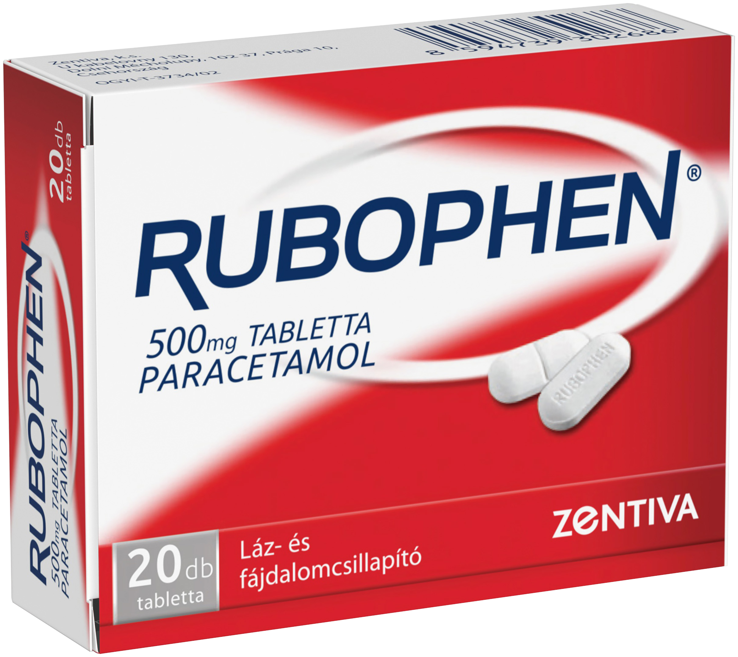 Rubophen 500 mg tabletta 
