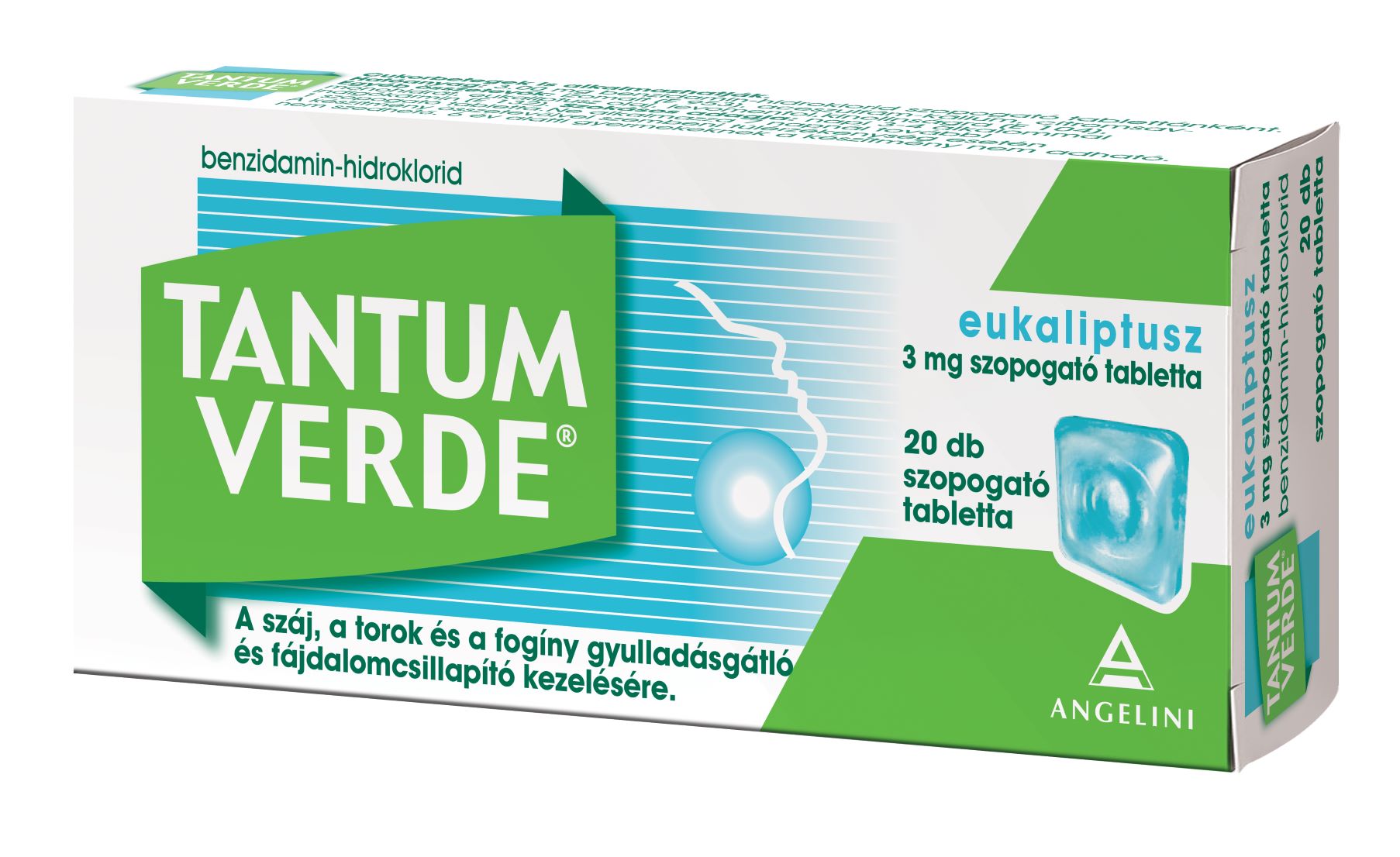 Tantum Verde eukaliptusz 3 mg szopogató tabletta
