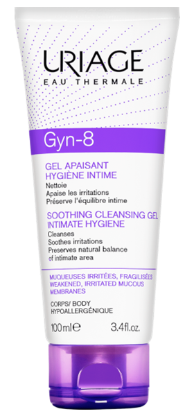 Uriage Gyn-8 intim mosakodó gél nyugtató pH8
