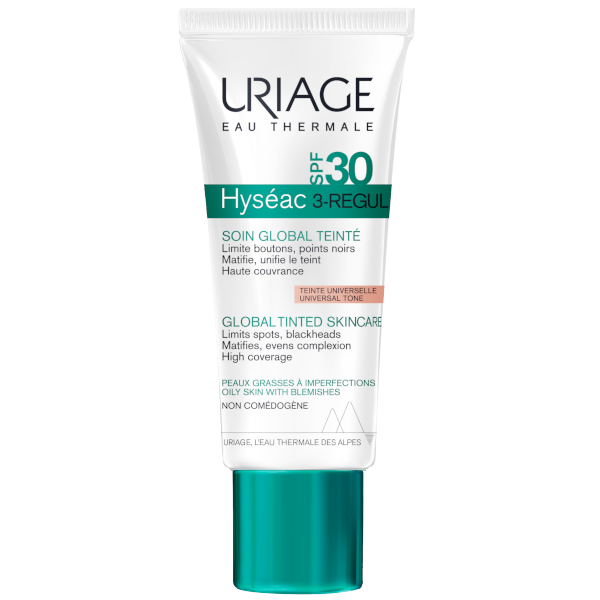 Uriage Hyséac 3-Regul SPF30 krém színezett