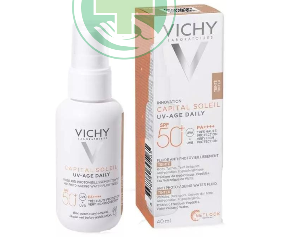 Vichy Capital Soleil UV-Age fluid SPF50+ színezett