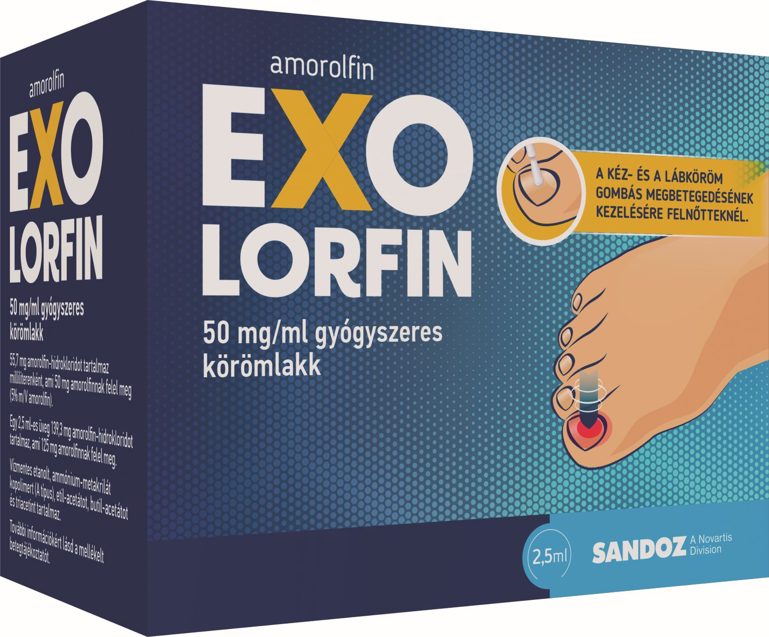 Exolorfin 50 mg/ml gyógyszeres körömlakk