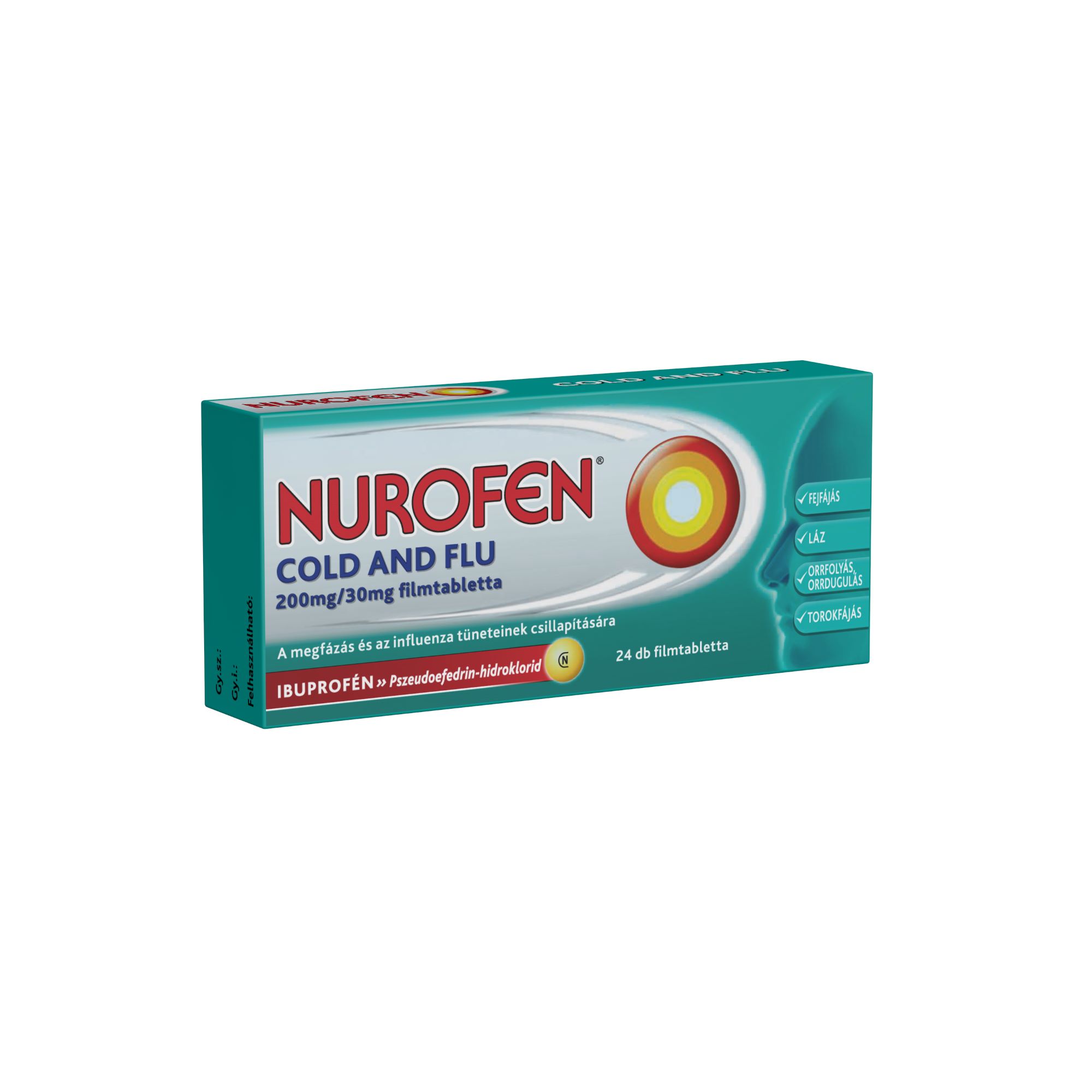 Nurofen Cold and Flu 200 mg / 30 mg filmtabletta