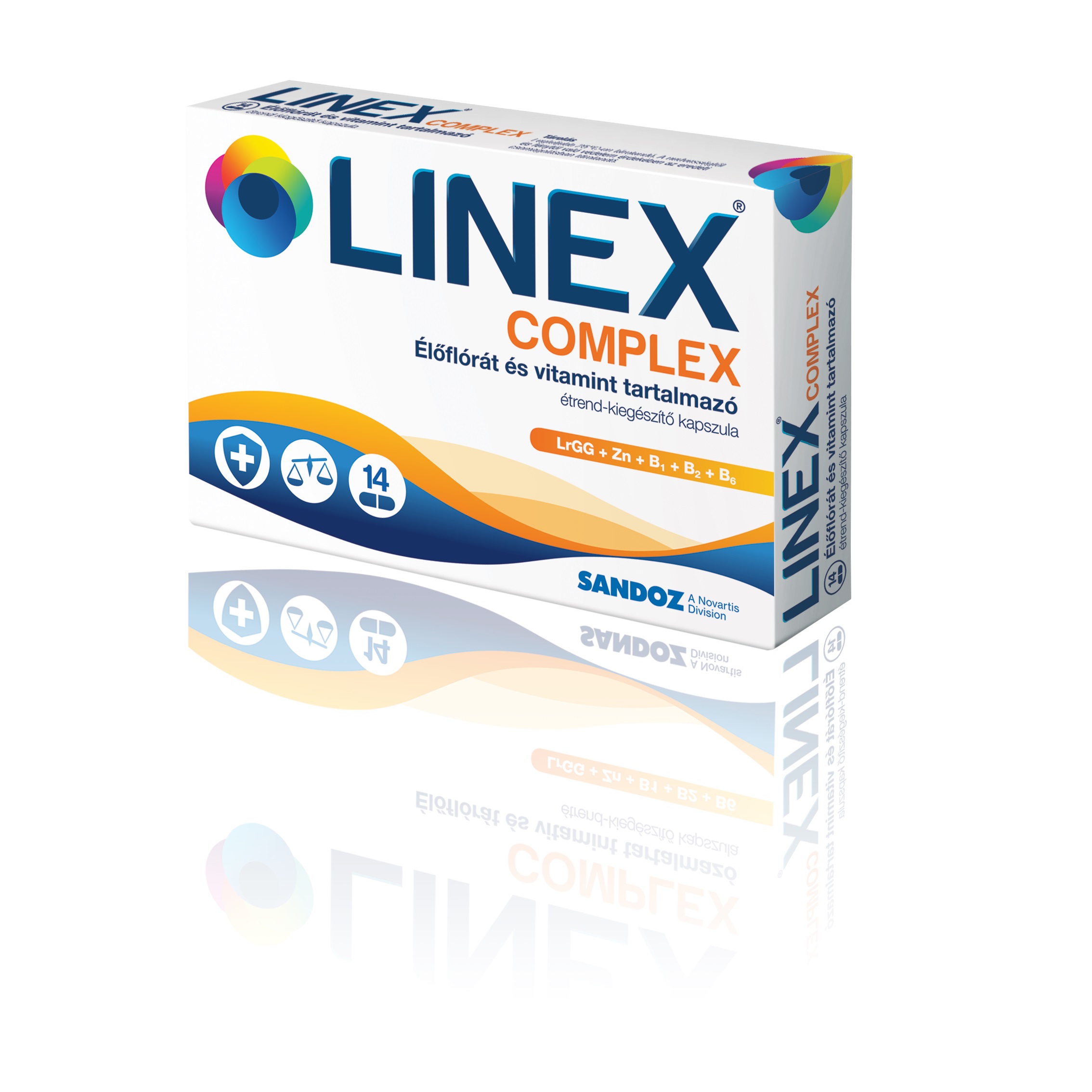 Linex Complex élőflórát és vitamint tartalmazó kapszula