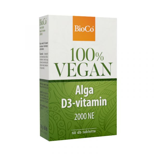 BioCo Vegan Alga D3-vitamin 2000 NE tabletta