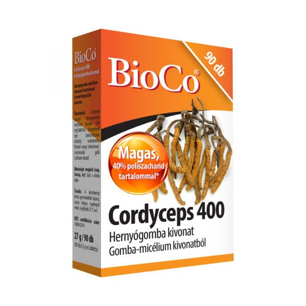 BioCo Cordyceps 400 hernyógomba tabletta