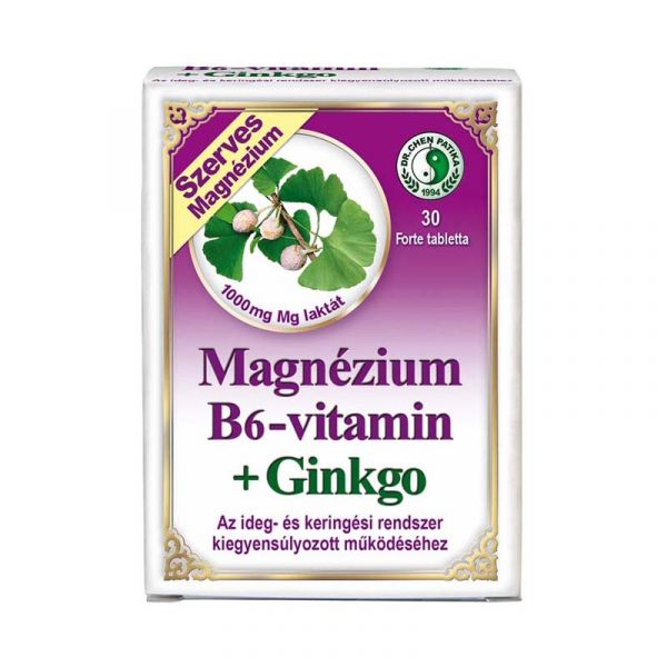 Dr. Chen Magnézium B6 ginkgo forte tabletta