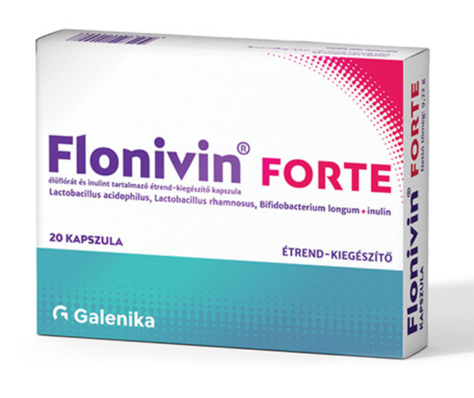 Flonivin Forte élőflórát és inulint tartalmazó kapszula