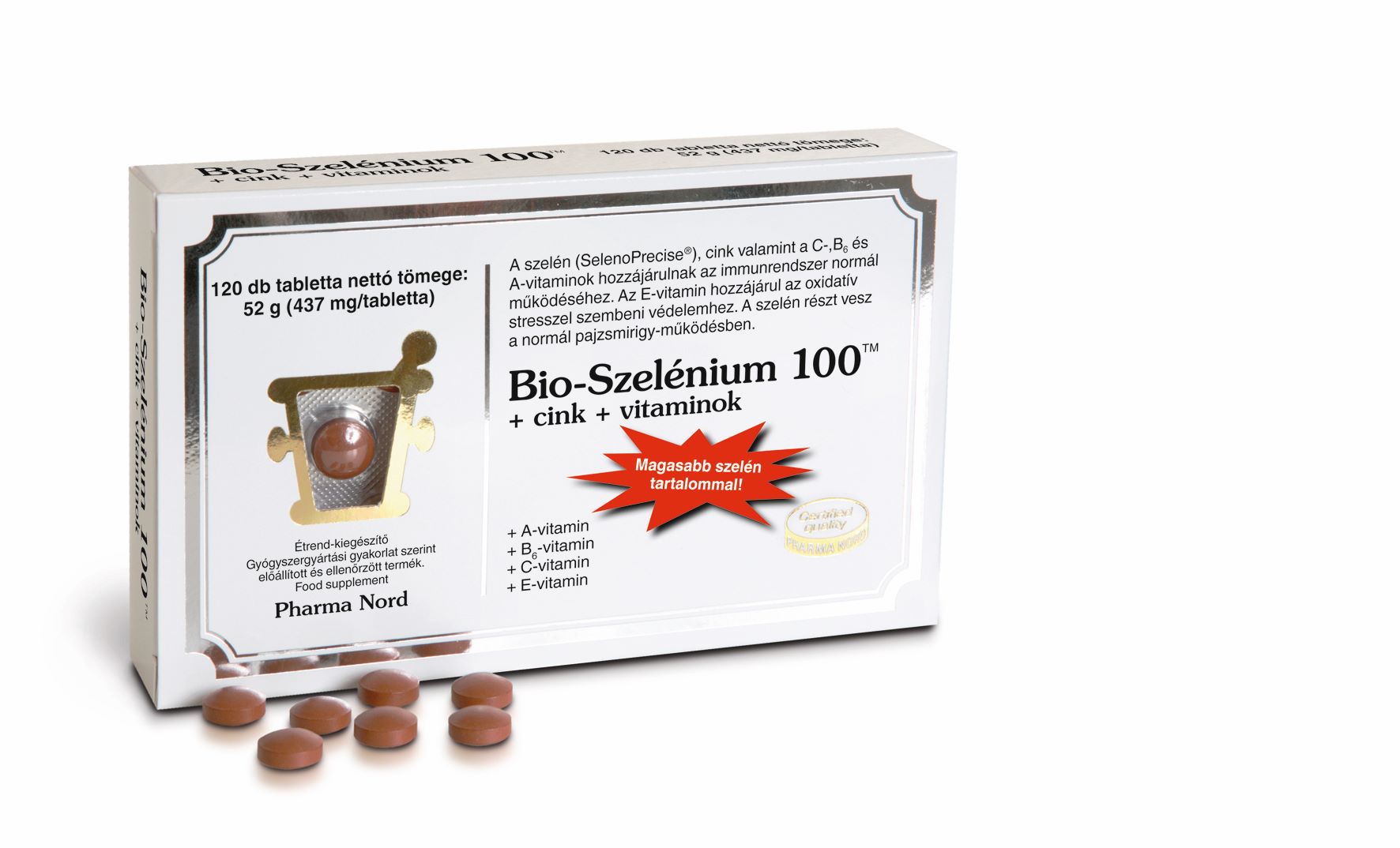 Bio - Szelénium 100 + Cink + vitaminok tabletta Pharma Nord