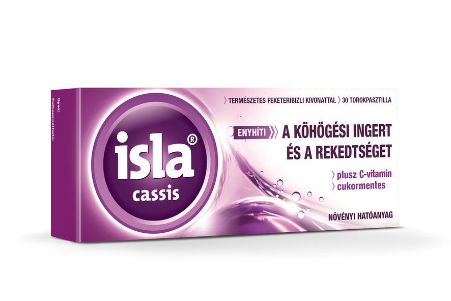 Isla-Cassis Plus C-vitamin szopogató tabletta