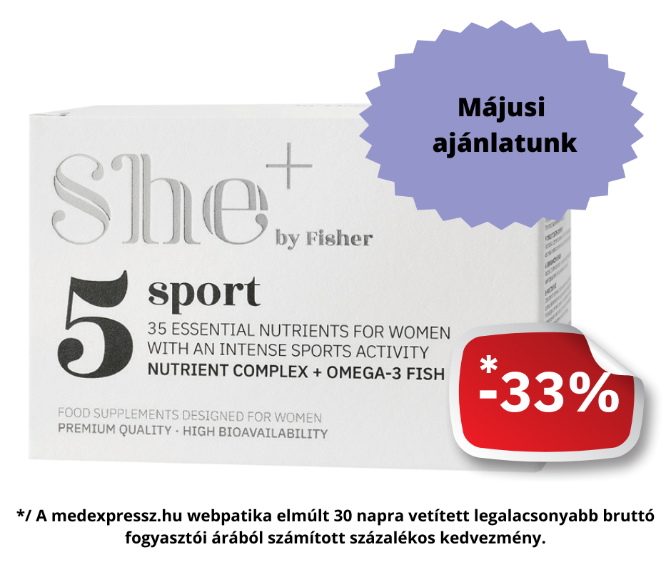She+ Sport by Fisher 30 kapszula + 30 tabletta =