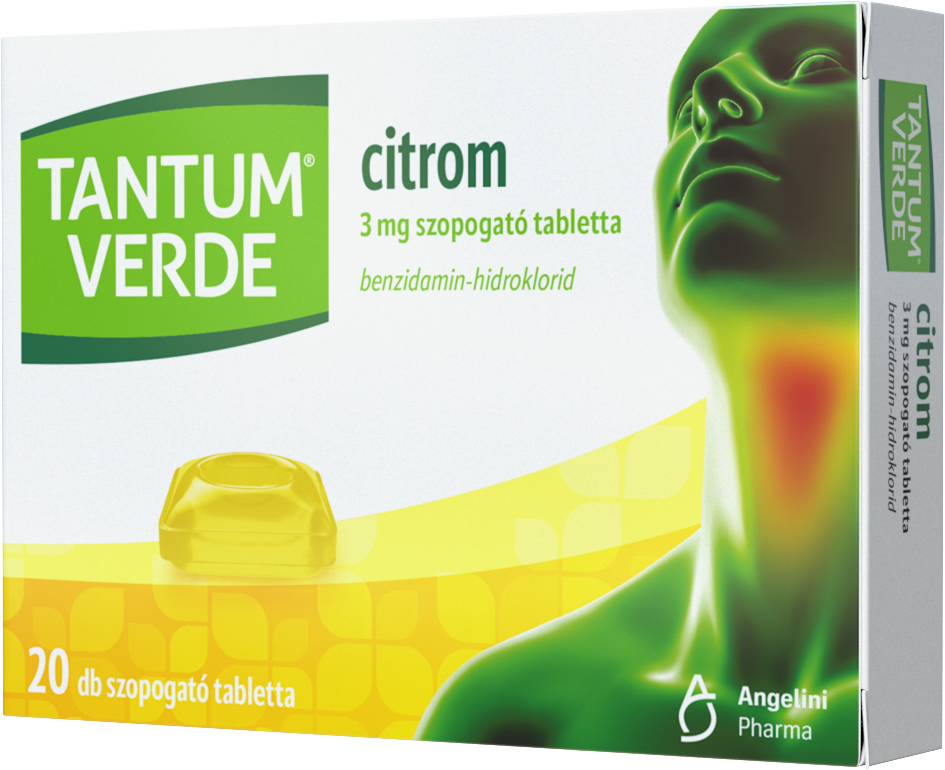 Tantum Verde citrom 3 mg szopogató tabletta