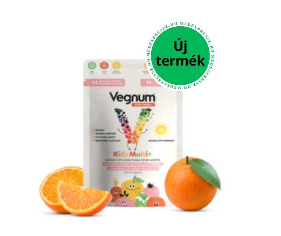 Vegnum Kids Multi+ gumivitamin narancs 